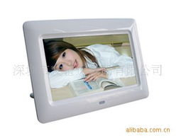 7寸 數字屏 鋰電池數碼相框 精美廣告機 企業商務禮品 電子相框,捷配電子市場網